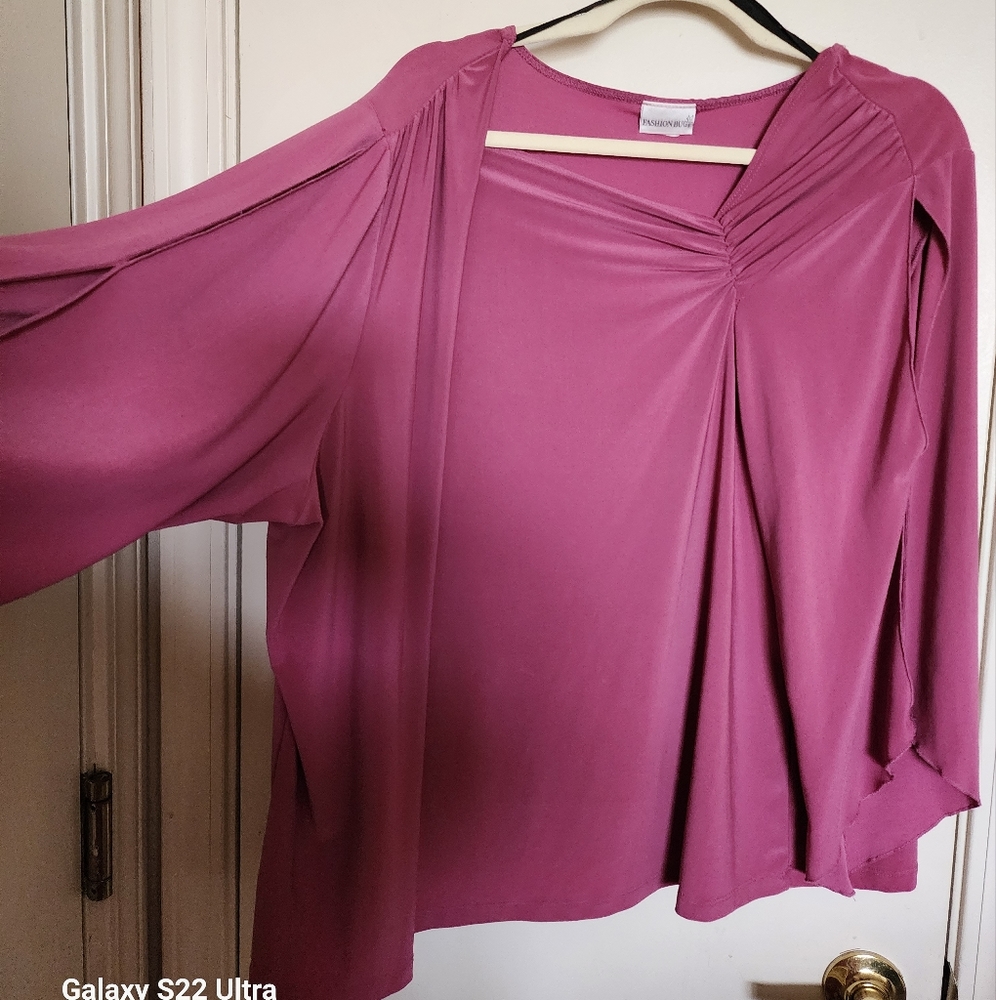 Mauve dressy blouse